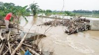 Kali Buntung Meluap, Jembatan dan Tanggul Ambrol