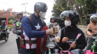 Superhero Avengers Turun ke Jalan di Temanggung, Ingatkan Masyarakat Tertib Lalu Lintas