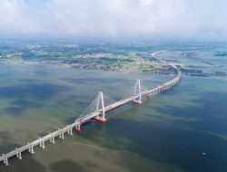 Mengintip pembangunan jembatan besar Luzhou di Kota Zhanjiang China