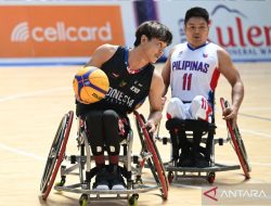 Timnas bola basket kursi roda putra gagal raih kemenangan